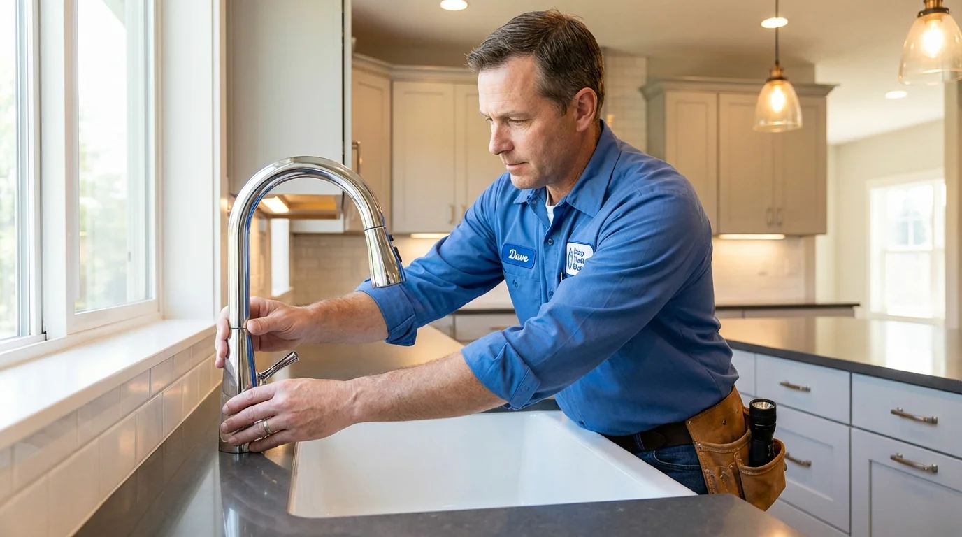 Kitchen faucet installation by Johns Plumbing LLC in Nice