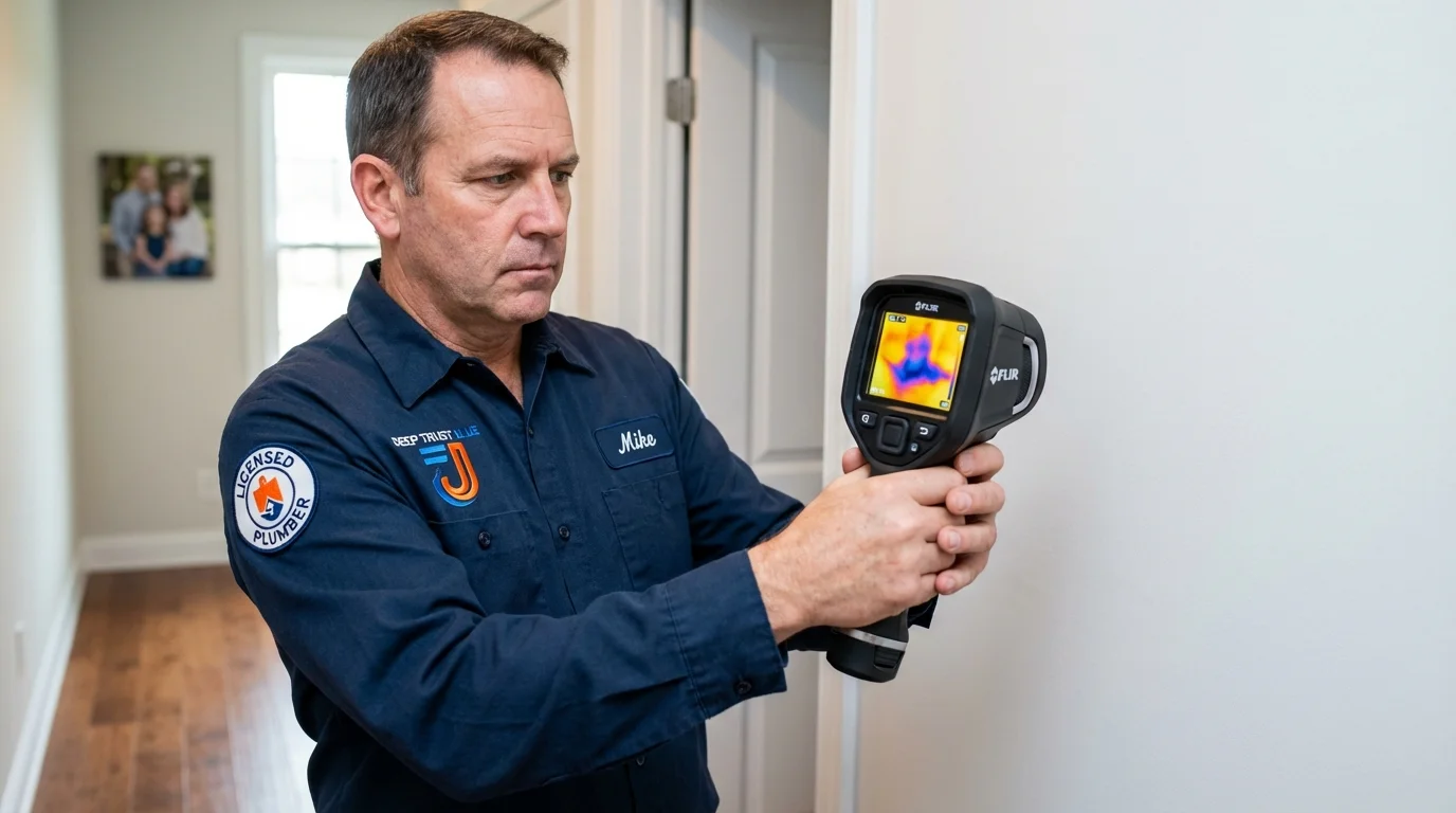 Thermal imaging leak detection by Johns Plumbing LLC in Nice